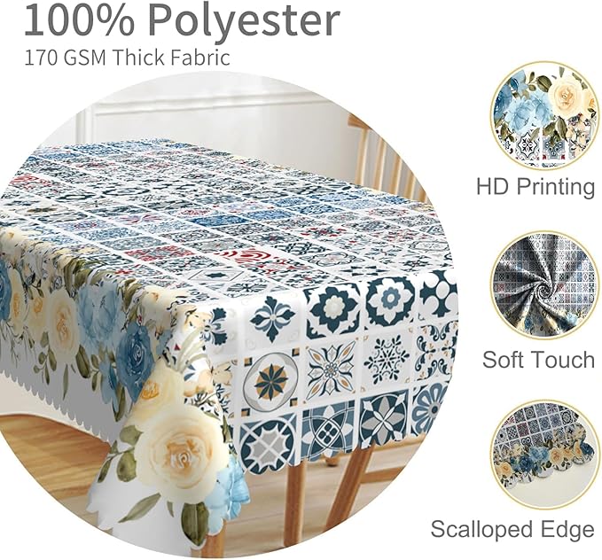 54x108inches Moroccan Tablecloth Oriental Eastern Pattern - Image 3