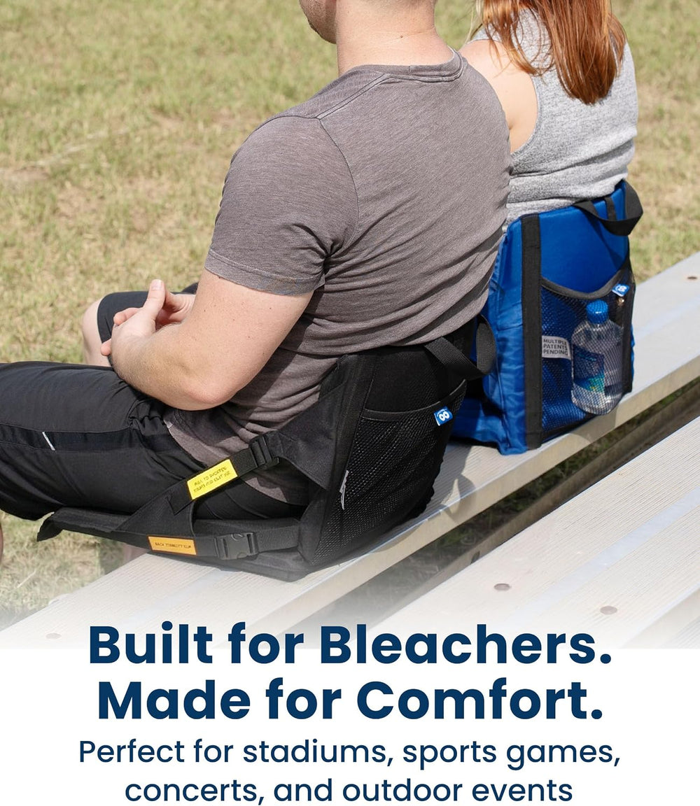 Everlasting Comfort Stadium Seats with Back Support - Adjustable Memory Foam ...