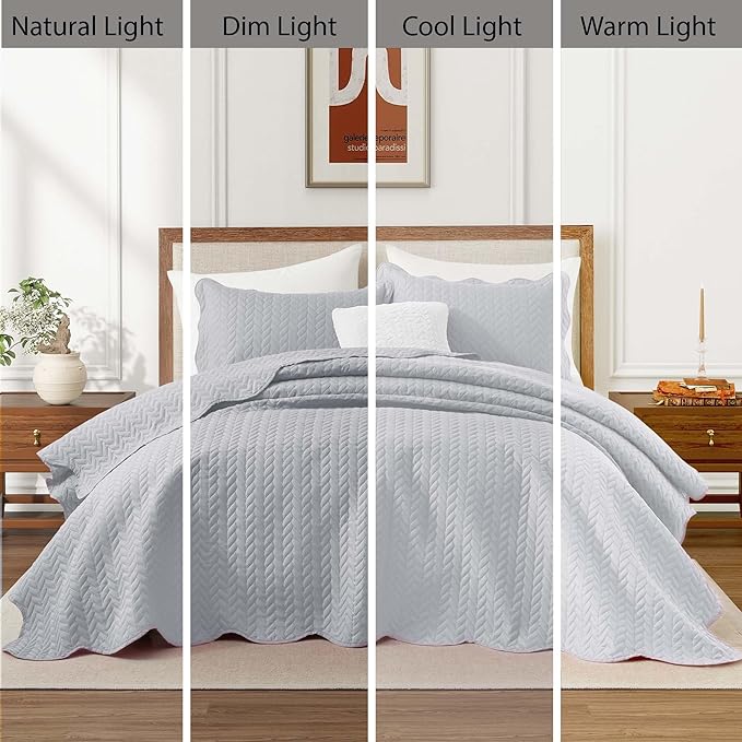 IR Imperial Rooms Queen Quilt Bedding Set Size + 2 Pillow Shams - Image 7