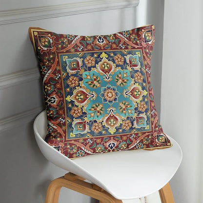 Sanwarm Throw Pillow Covers Home Decor Set of 4 Tribal Eastern Geometric - Image 7