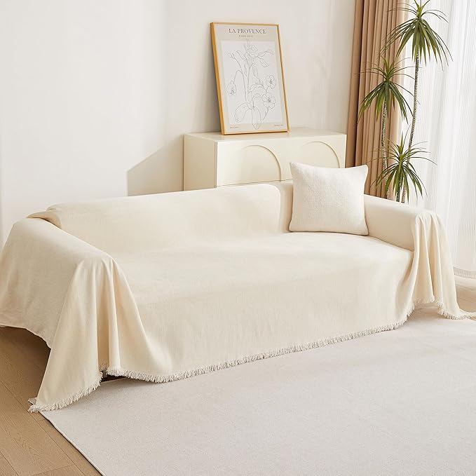 MYSKY HOME Couch Cover for Pets, Sofa Slipcover Sectional L Shape Chenille - Image 8