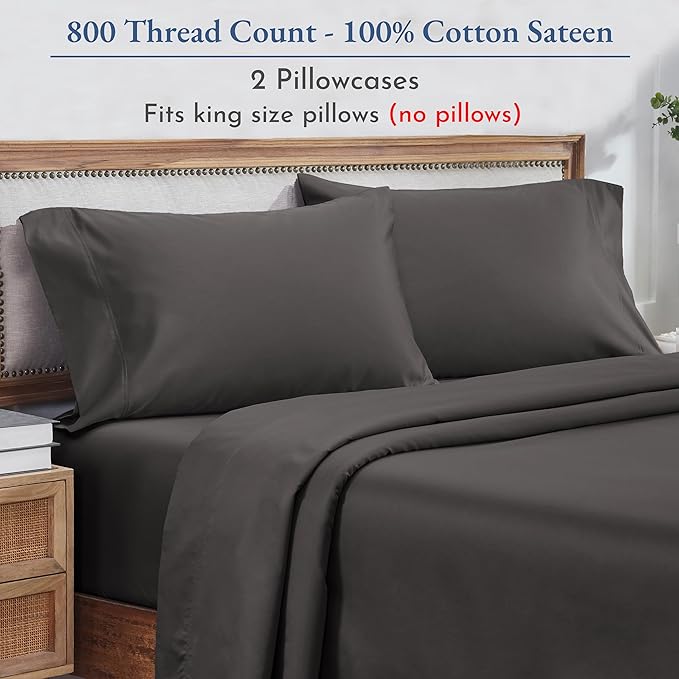 Heirloom Soft, Smooth & Thick Certified 800 Thread Count 100% Cotton Sateen - Image 3