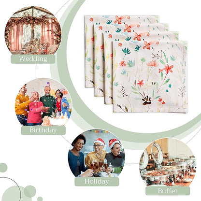 Maison d' Hermine Cloth Napkins Set of 4 100% Cotton Everyday Reusable Square - Image 6