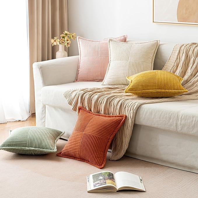 MIULEE Rust Decorative Throw Pillow Covers - Image 5