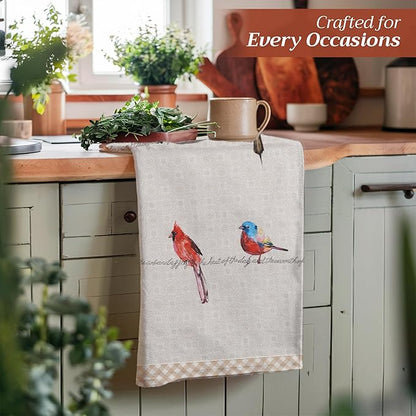 Maison d' Hermine Kitchen Towels Set of 2 100% Cotton 27.50" x 20" Reusable - Image 5