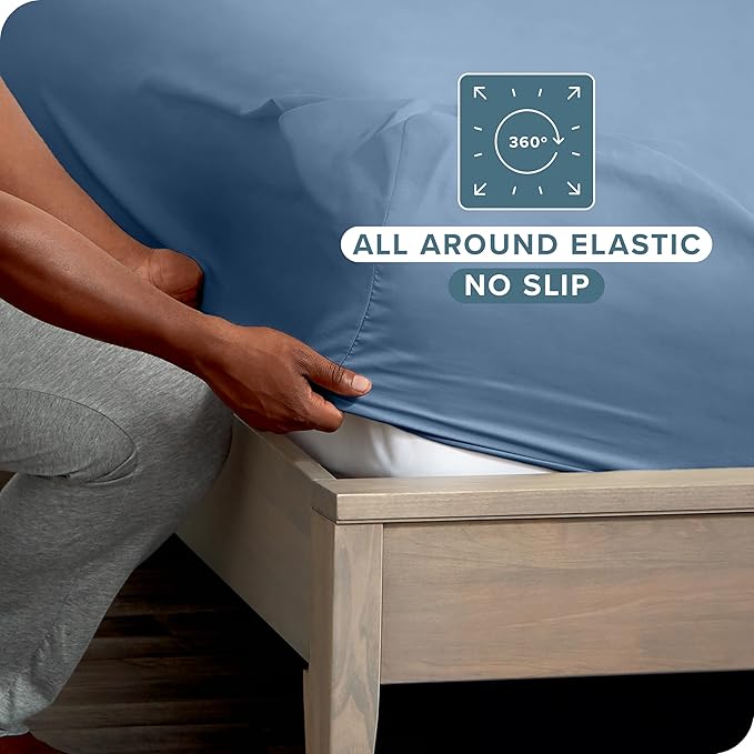 Bare Home 2-Pack Fitted Bottom Sheets Short Queen - Image 3