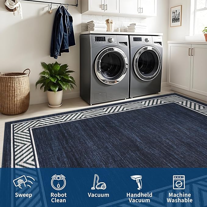 GarveeHome Modern Rugs for Living Room 8x10 Large Bordered Floor Mats - Image 6
