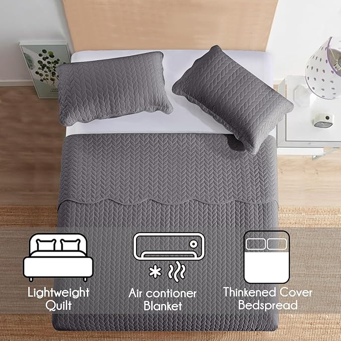IR Imperial Rooms 8 Pack Quilt King Size Bedding - Image 4