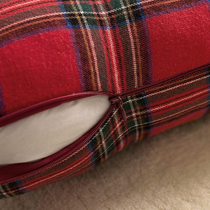 AQOTHES Pack of 2 Christmas Plaid Decorative Throw Pillow Covers Scottish - Image 7