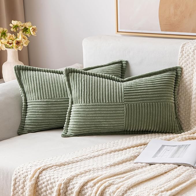 MIULEE Decorative Lumbar Throw Pillow Covers by MIULEE