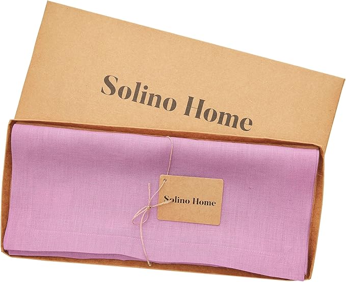 Solino Home Linen Violet Table Runner 60 Inches - Image 5