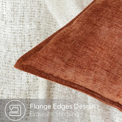 Stellhome Pack of 2 Soft Textured Throw Decorative Pillow Covers Square Accent - Image 3