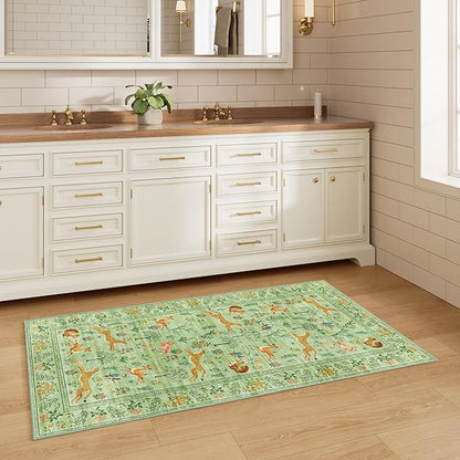 DUKINO 2x4 Rug for Hallway, Washable Kitchen Runner Rug - Image 4
