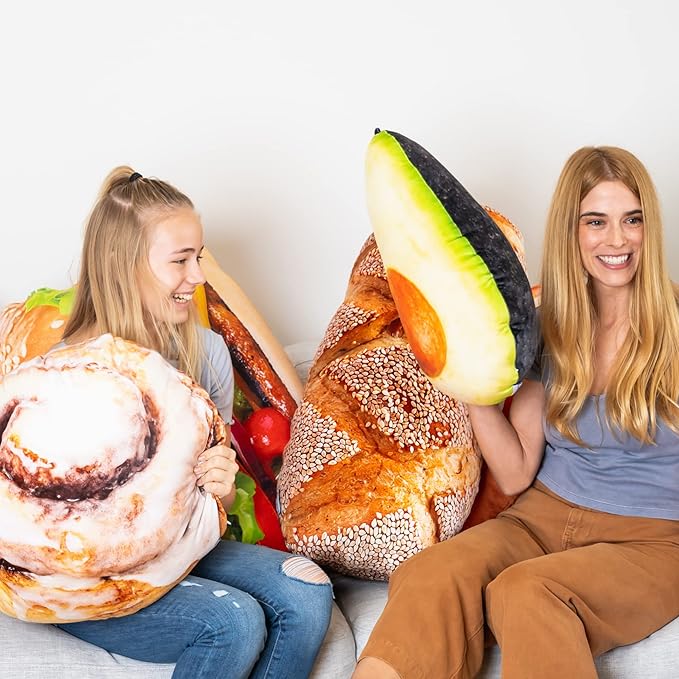 22" 3D Ripe Avocado Throw Pillow - Image 4