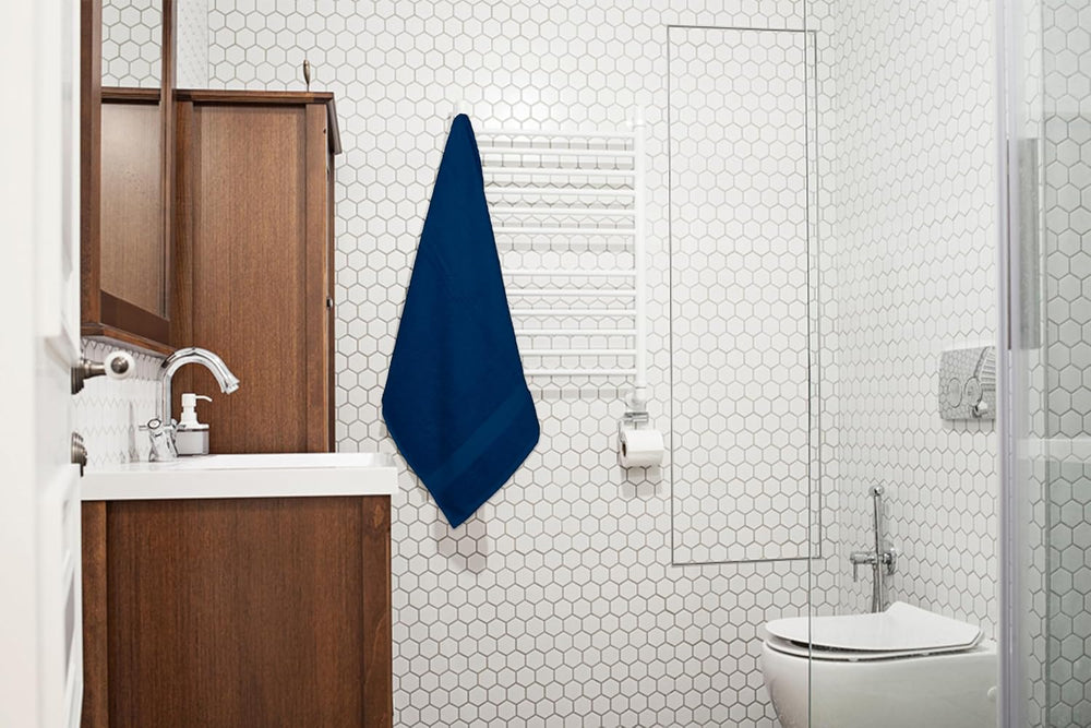 Bath Towels Pack of 6 – 24" x 48" – 100% Cotton Terry, Soft, Quick-...