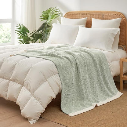 Snuggle Sac Sage Green Throw Blanket 50"x70", Super Soft Warm Microfiber - Image 8