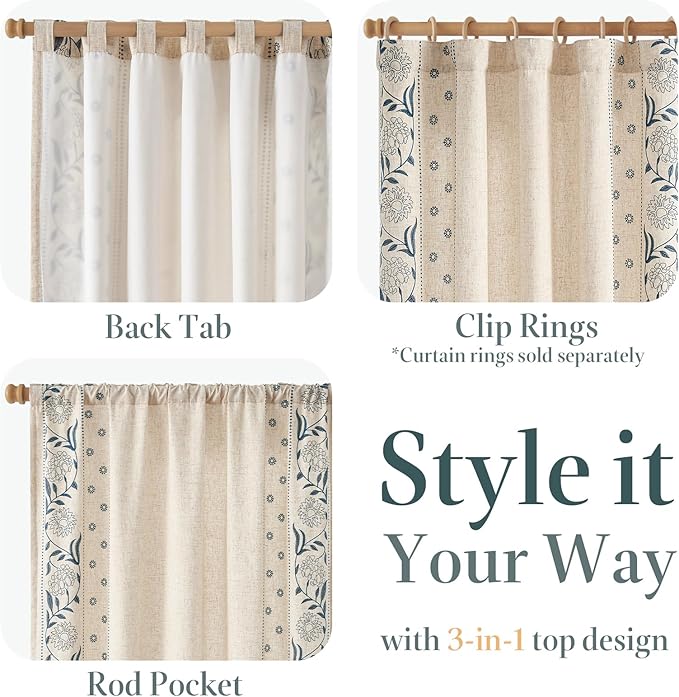jinchan Winslow Lined Linen Curtains - Image 6