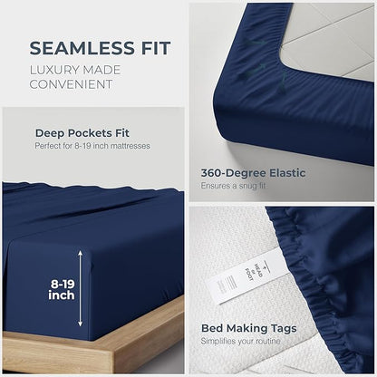 THREAD SPREAD 100% Egyptian Cotton Sheets Queen Size - Image 5
