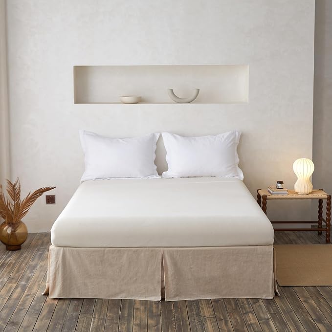 BISELINA French Linen Wrap Around Bed Skirt - Image 6