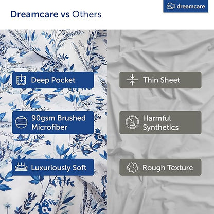 DREAMCARE King Size Floral Sheets - Image 7
