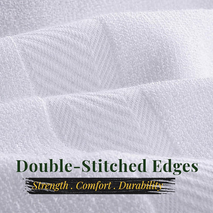 pearl linens 12 pack 22x44 economy cotton hotel showing dimensions