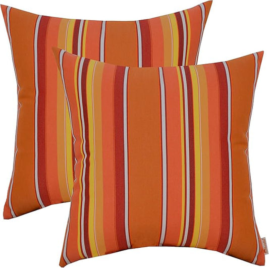 RSH DECOR: Sunbrella Square Throw Pillows Set of 2 | 17" x 17" | Water and by RSHDECOR