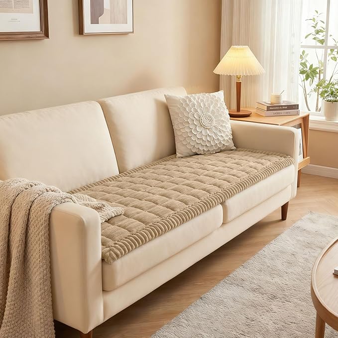 Smiry Couch Cover for Dogs Washable, Non Slip Fuzzy Pet Couch Covers for 3 - Image 7