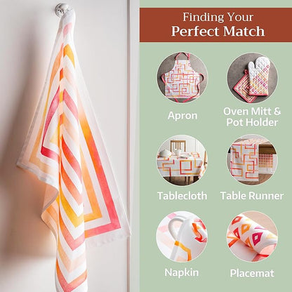 Maison d' Hermine Kitchen Towels Set of 3 100% Cotton 27.50" x 20" Reusable - Image 5