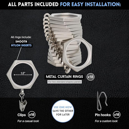 BlastHome® Luxury Curtain Rings - Image 3