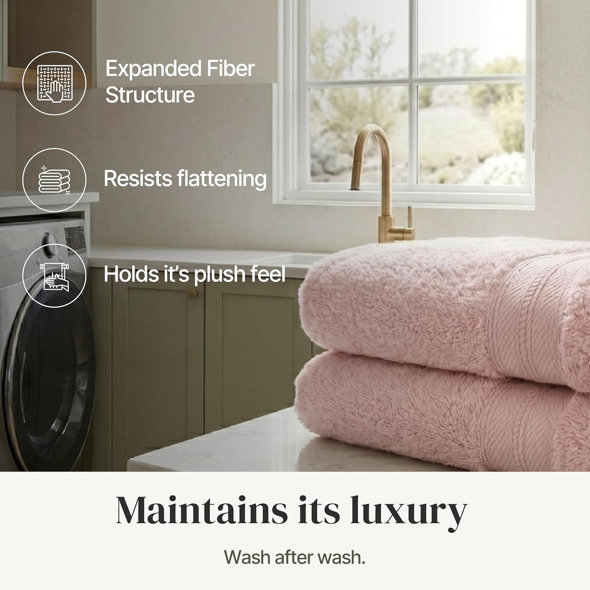 modern threads spun loft 6 piece bath towel, package contents