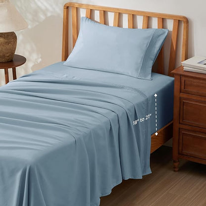 Bedsure Deep Pocket Twin Sheets Set by BEDSURE