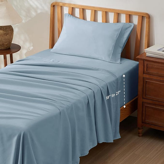 Bedsure Deep Pocket Twin Sheets Set by BEDSURE