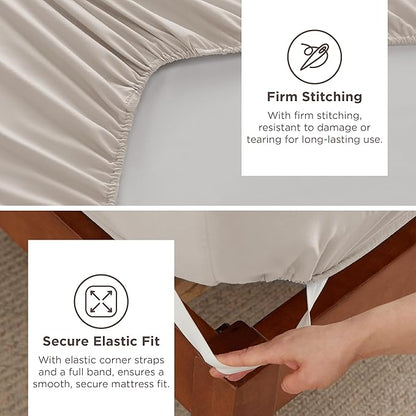 Bedsure Deep Pocket Twin Sheets Set - Image 4