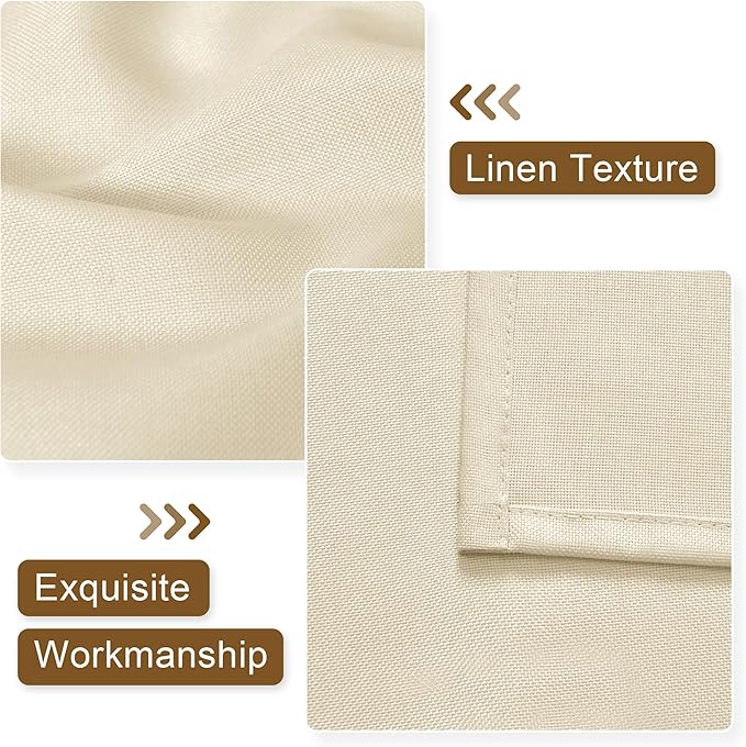 Hiasan Faux Linen Valance Curtains - Image 2