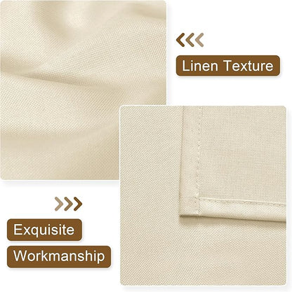 Hiasan Faux Linen Valance Curtains - Image 2