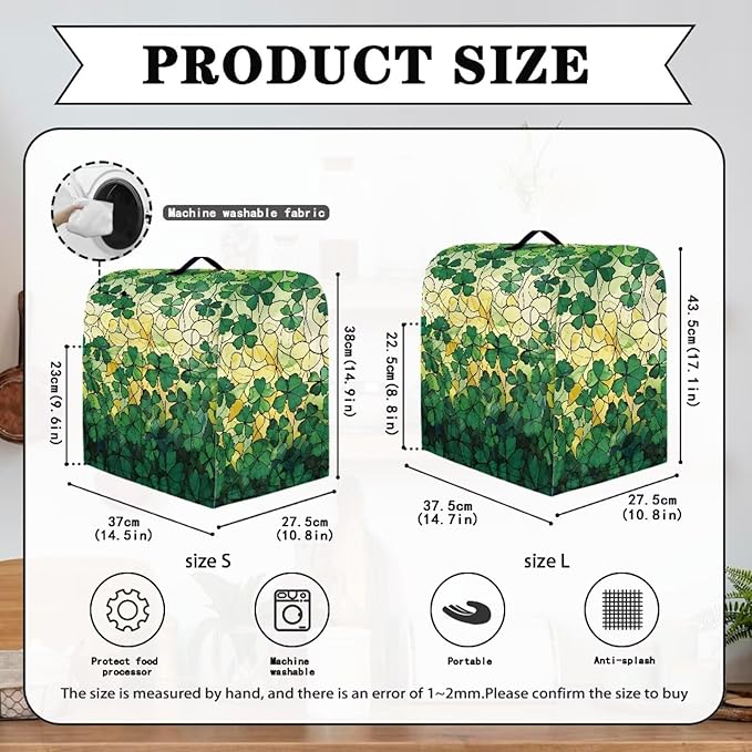 St. Patrick's Day Mixer Covers Shamrock Kitchen Aid Stand Mixer Dust Covers - Image 6