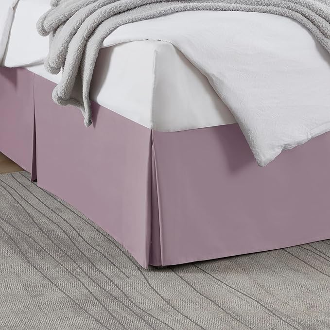 Nestl Dusty Purple Twin XL Bed Skirt by Nestl