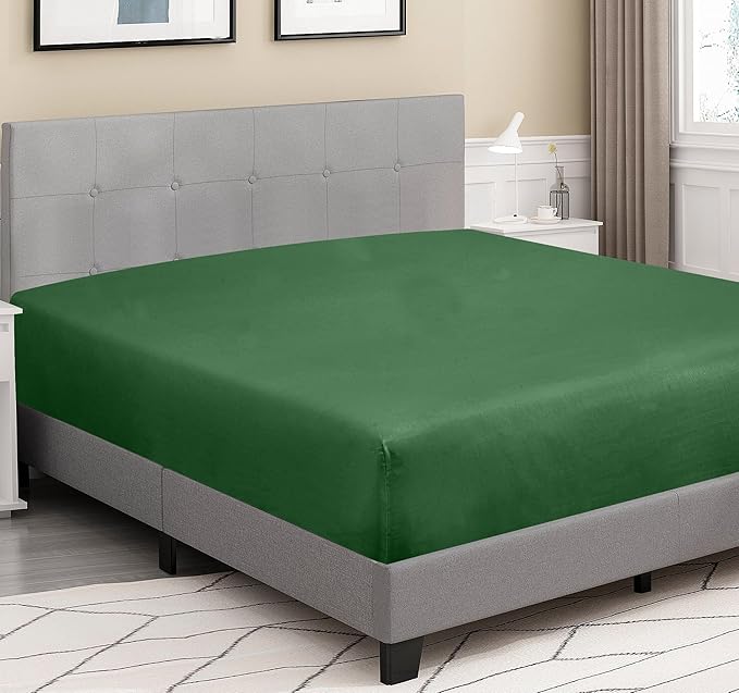 ROYALE LINENS 300 Thread Count 100% Long Staple Combed Cotton Fitted Sheet Twin - Image 3