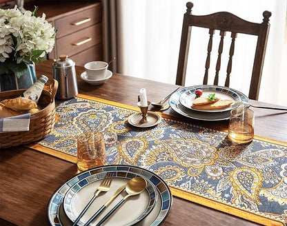 13×72 Inch Table Runner, Retro-Luxury Tassels Series - Image 7