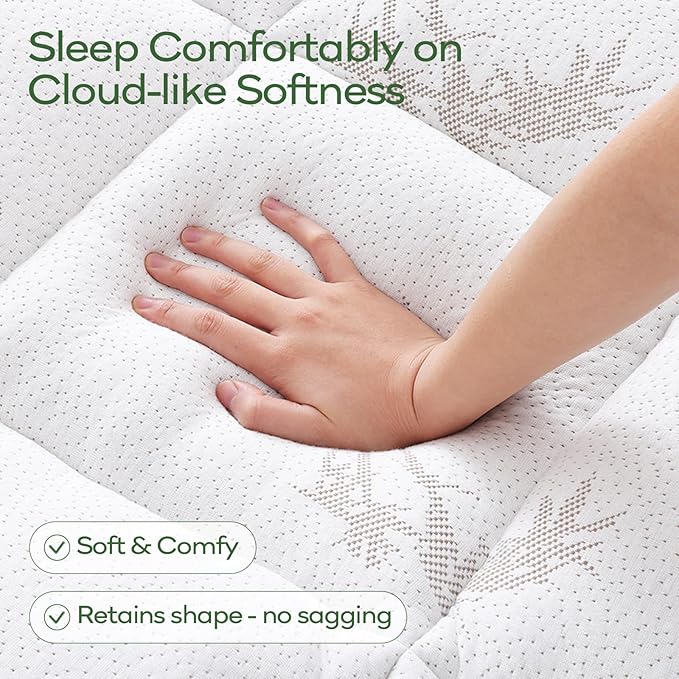 OLANLY Full Mattress Topper – Viscose Made from Bamboo, Cooling Soft Full - Image 2