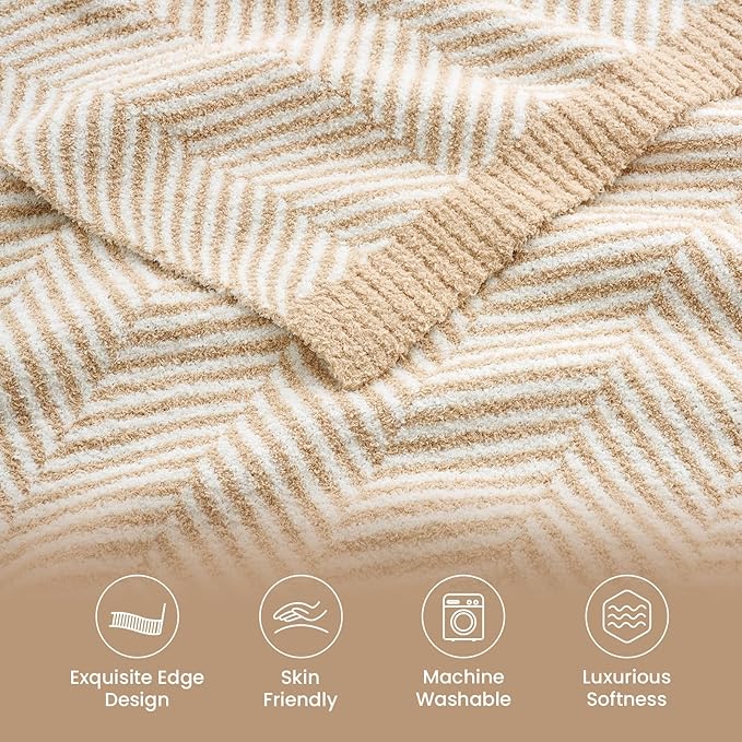 Snuggle Sac Herringbone Throw Blanket - Image 2