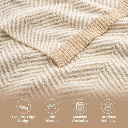 Snuggle Sac Herringbone Throw Blanket - Image 2