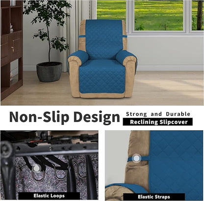 Easy-Going Recliner Chair Slipcover Reversible Sofa Cover Water Resistant Couch - Image 3