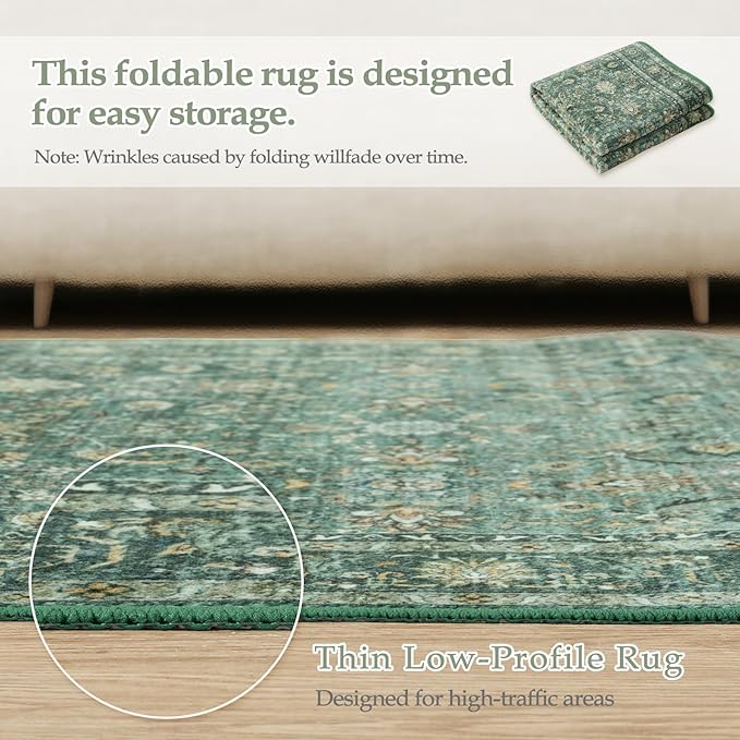 Collive Kitchen Rug Runners for Hallways, 2.6x12ft Long Washable Bathroom - Image 7