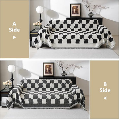 MEETSKY Couch Cover Sofa Cover Washable, Chenille Jacquard Sofa Covers - Image 4