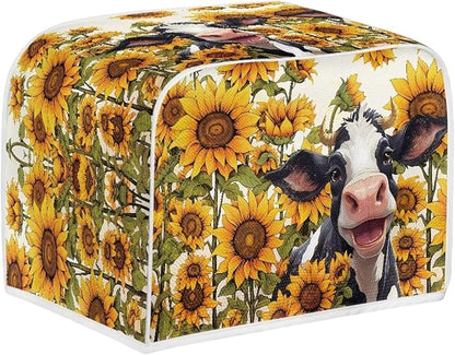 Sunflower Cow Printed Toaster Cover - Image 2