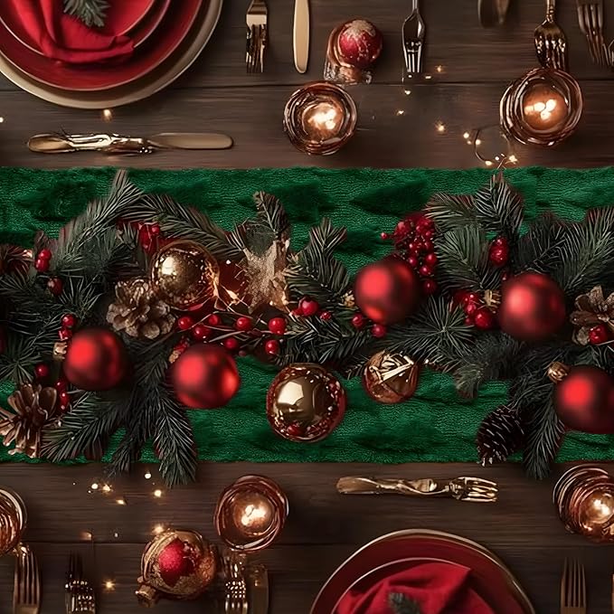 IVAPUPU Christmas Table Runner for Winter Holiday - Image 3