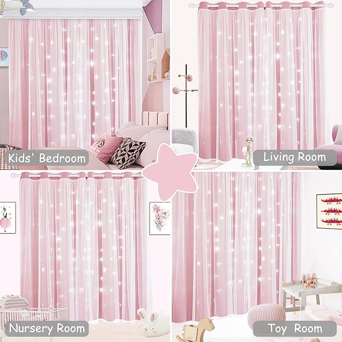 Kinryb Star Hollowed Out Kids Curtains - Image 8