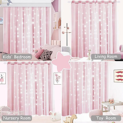 Kinryb Star Hollowed Out Kids Curtains - Image 8