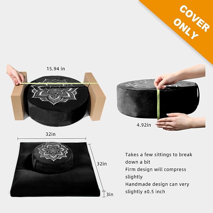 Meditation Zafu Cushion Set - Image 3